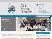 Tablet Screenshot of cbsanimalhospital.com